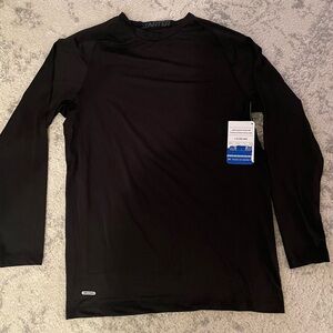 NWT Men’s Starter Long sleeve black shirt. Size large